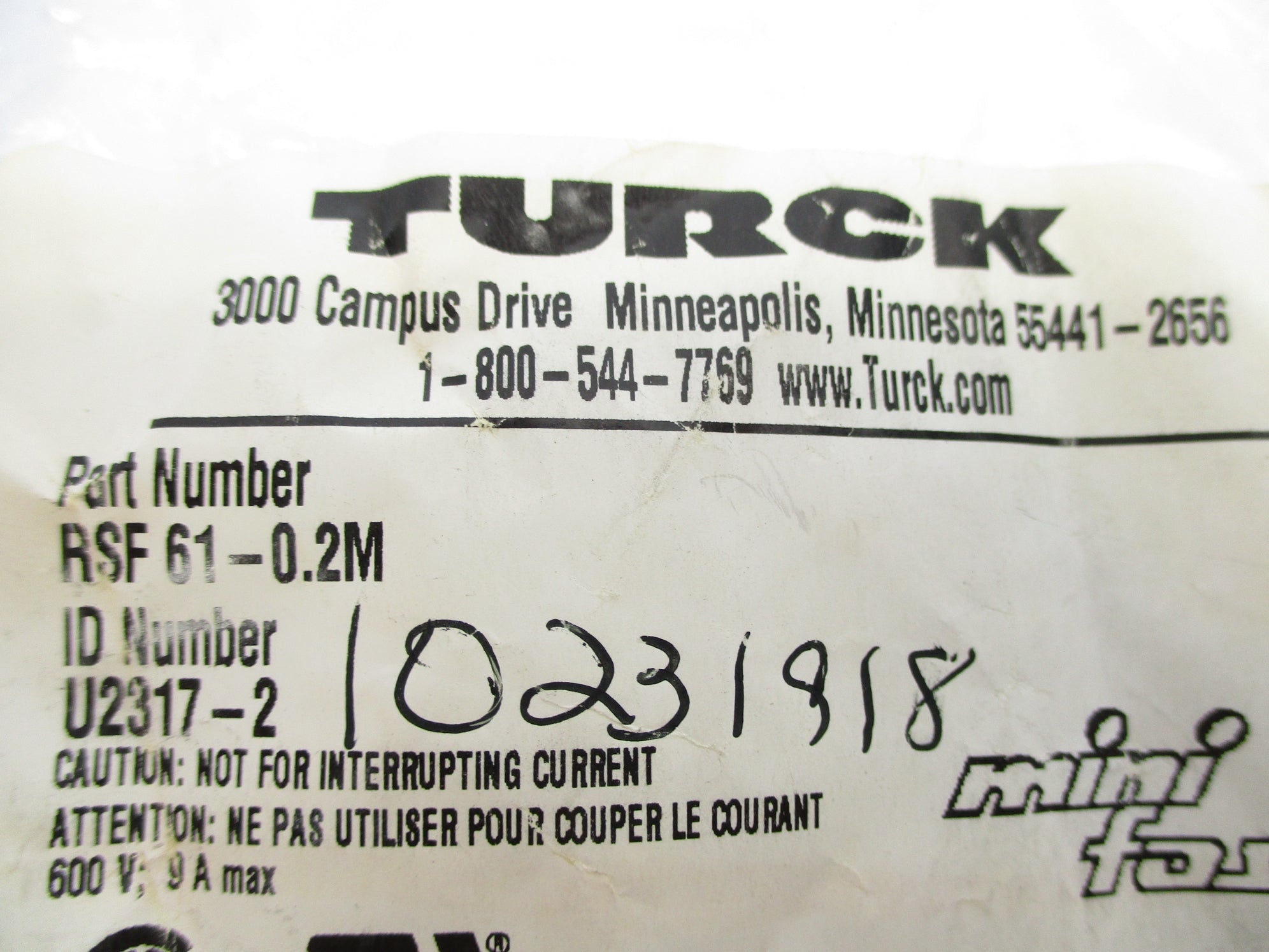 TURCK RSF61-0.2M NSMP