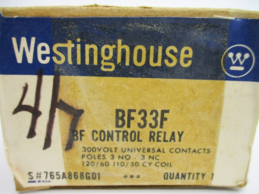 WESTINGHOUSE BF33F 765A868G01 110/120V NSMP