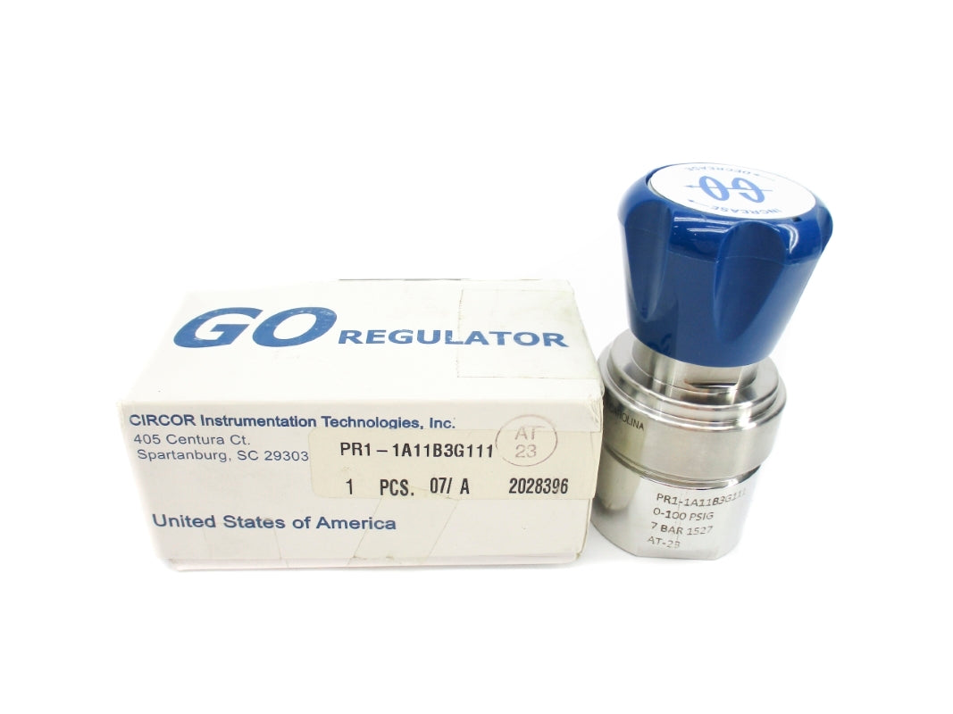 GO REGULATOR PR1-1A11B3G111 0-100PSIG NSMP