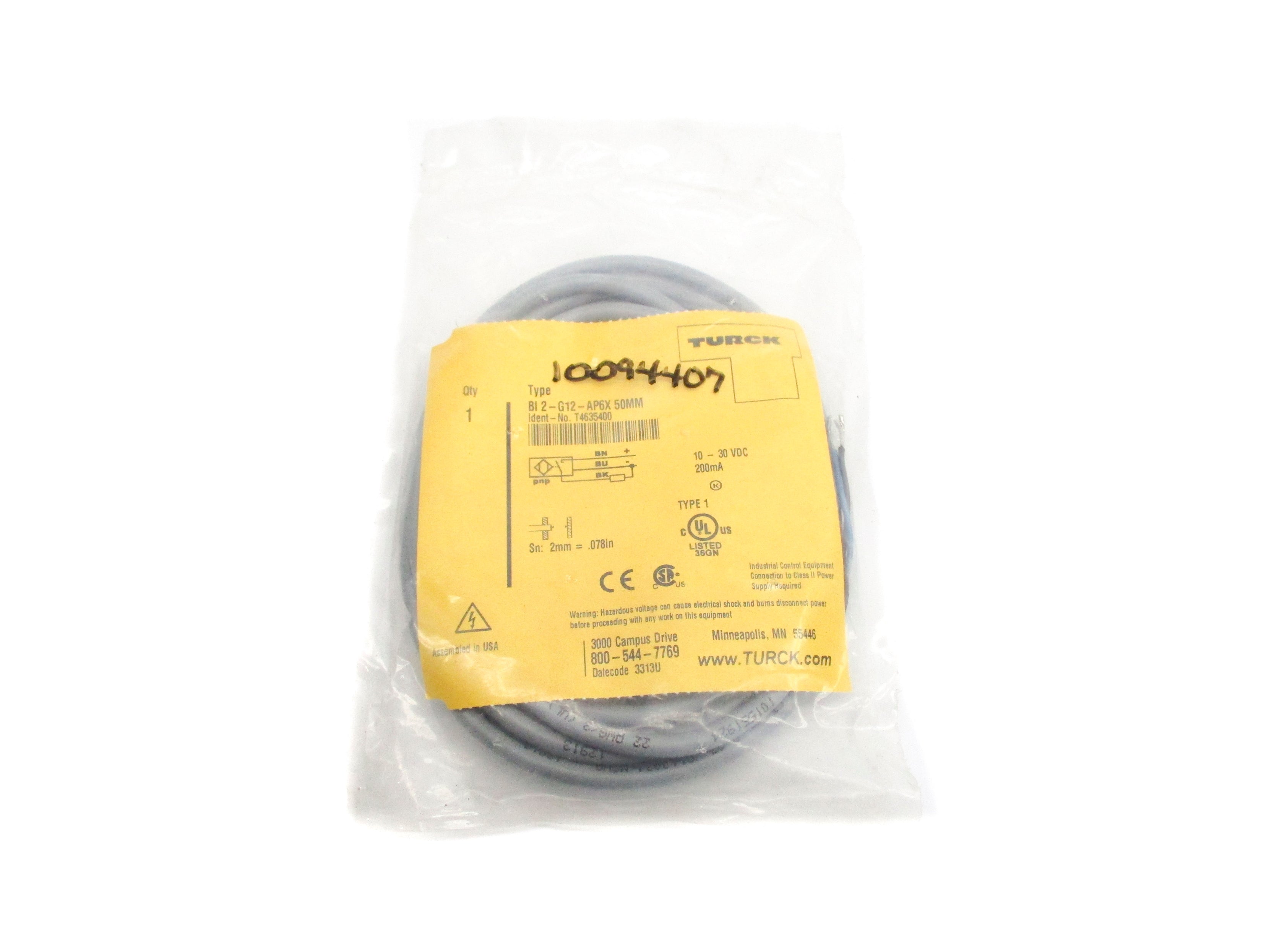 TURCK BI2-G12-AP6X-50MM NSMP