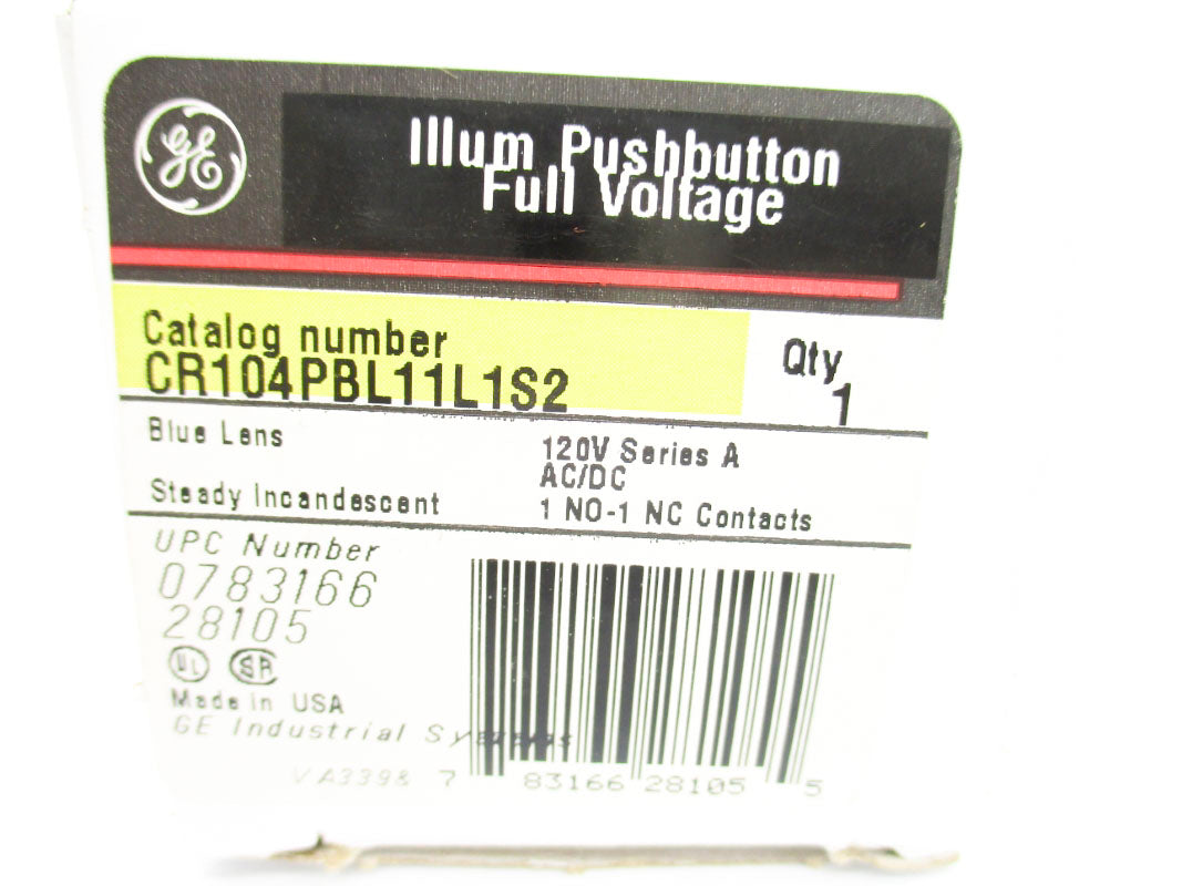 GENERAL ELECTRIC CR104PBL11L1S2 NSMP