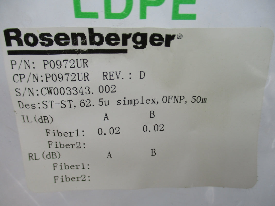 ROSENBERGER P0972UR NSMP