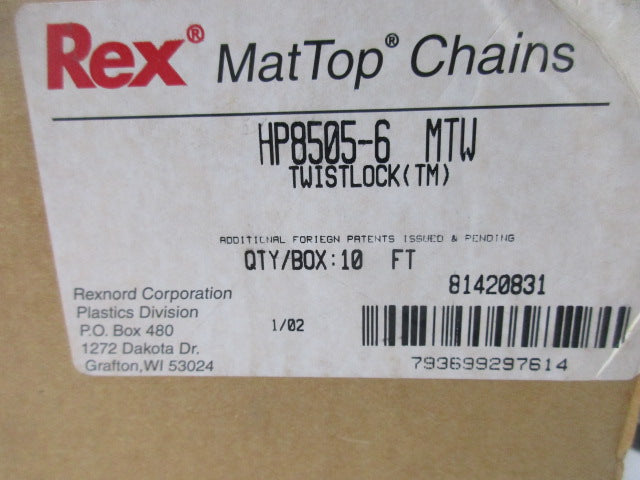 REX MAT TOP CHAIN HP8505-6MTW NSMP