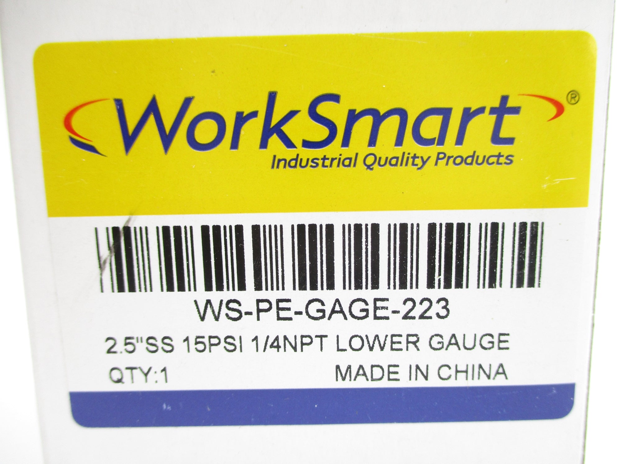 WORK SMART WS-PE-GAGE-223 15PSI NSMP
