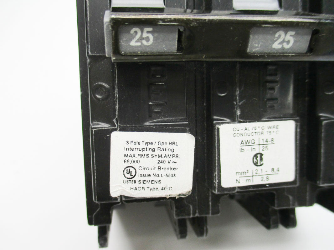 SIEMENS B325HH 25A 240V UNMP
