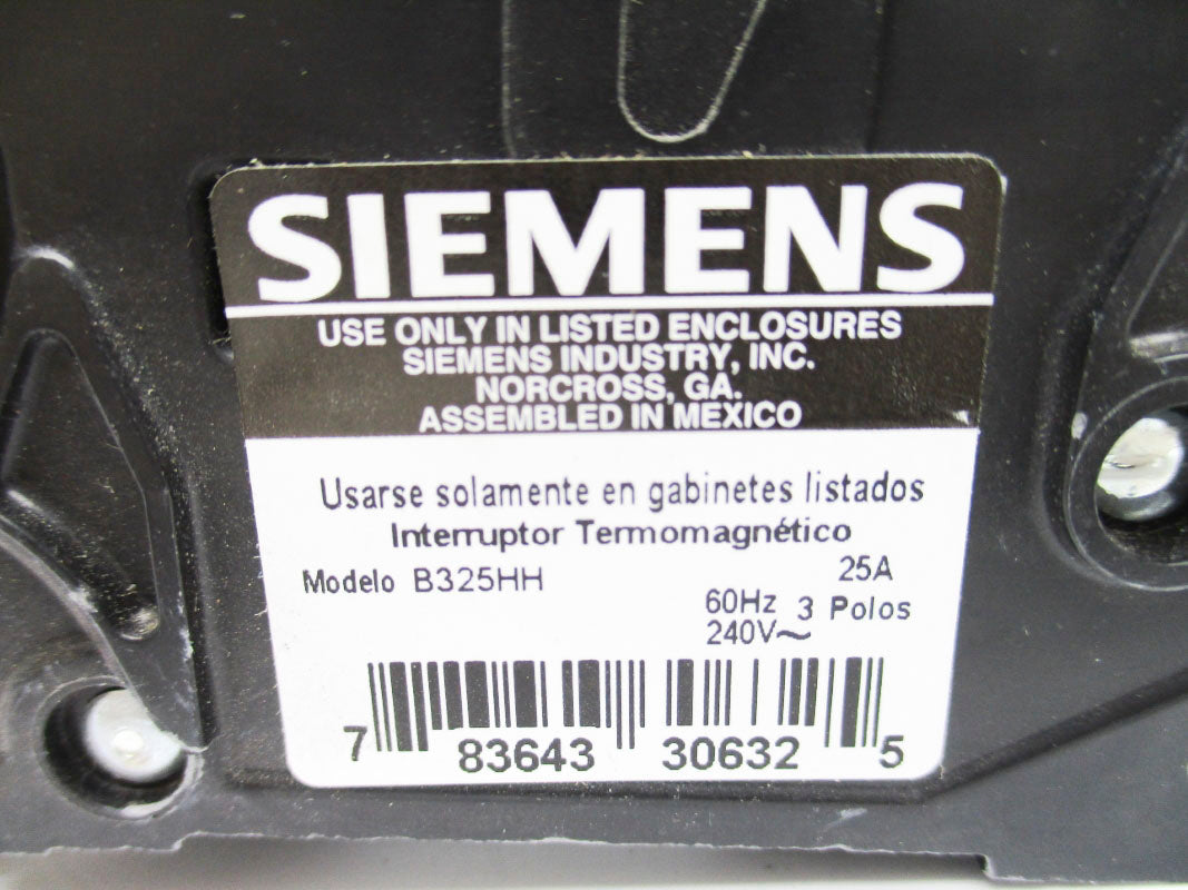 SIEMENS B325HH 25A 240V UNMP