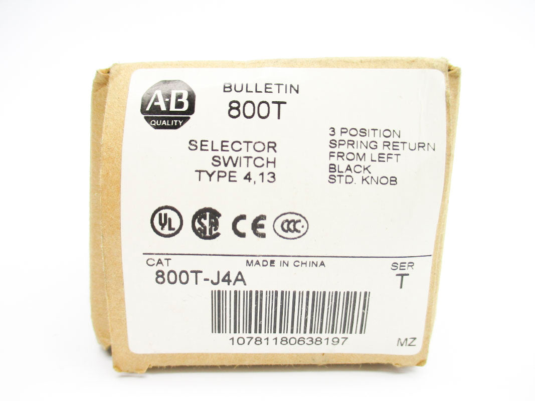 ALLEN BRADLEY 800T-J4A SER. T (BR/WH) NSMP