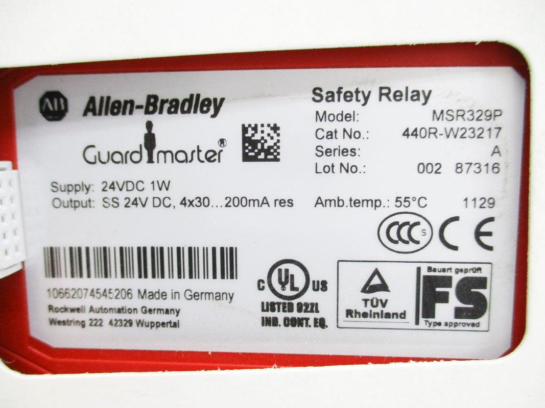 ALLEN BRADLEY 440R-W23217 SER. A 24VDC (WH) NSMP