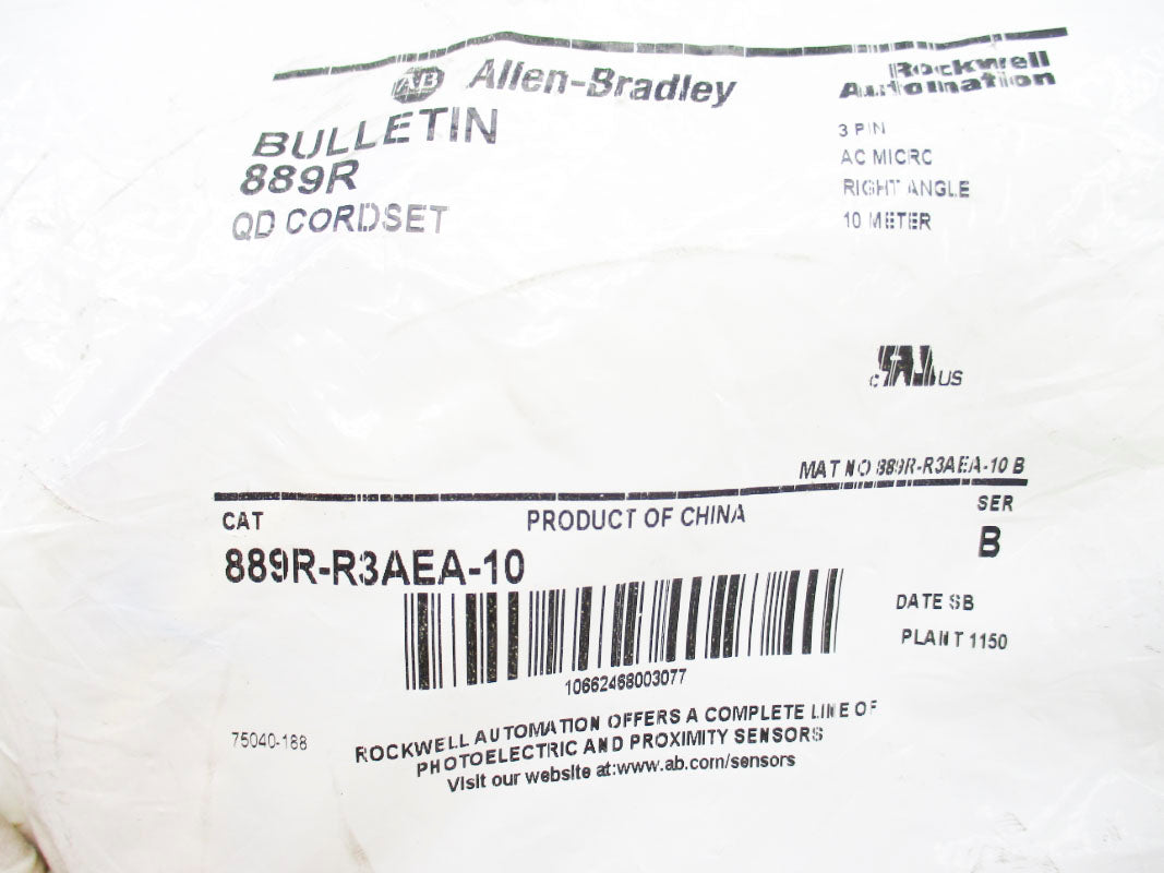 ALLEN BRADLEY 889R-R3AEA-10 SER. B NSMP