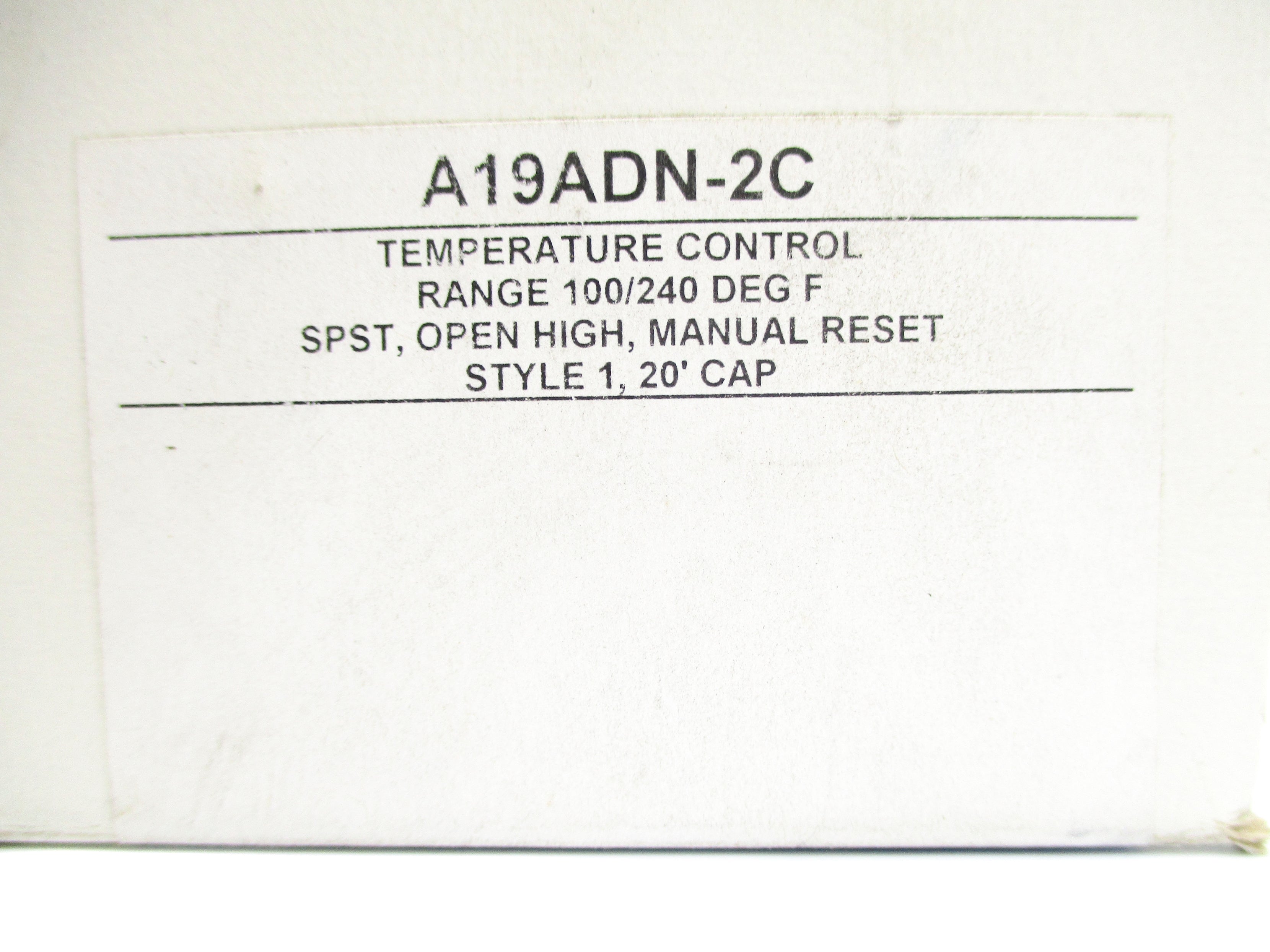 JOHNSON CONTROLS A19ADN-2C NSMP
