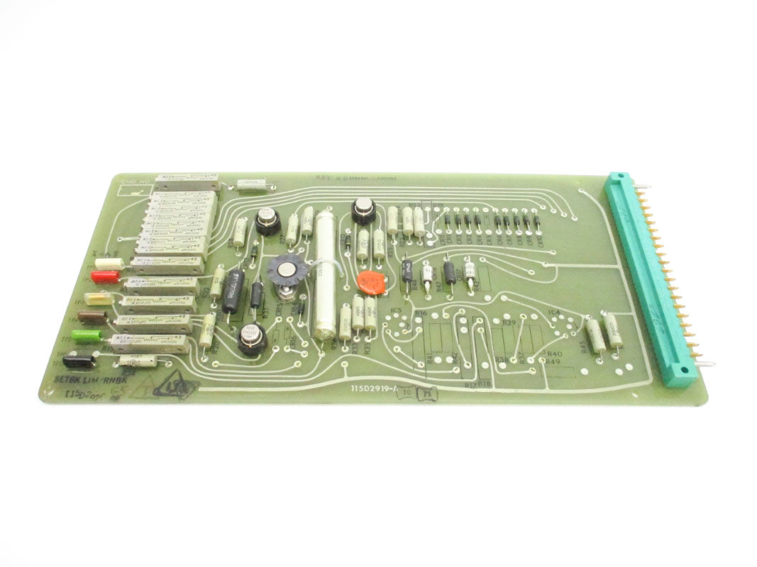 GENERAL ELECTRIC 115D2920G5 115D2919-A REV. 00 UNMP