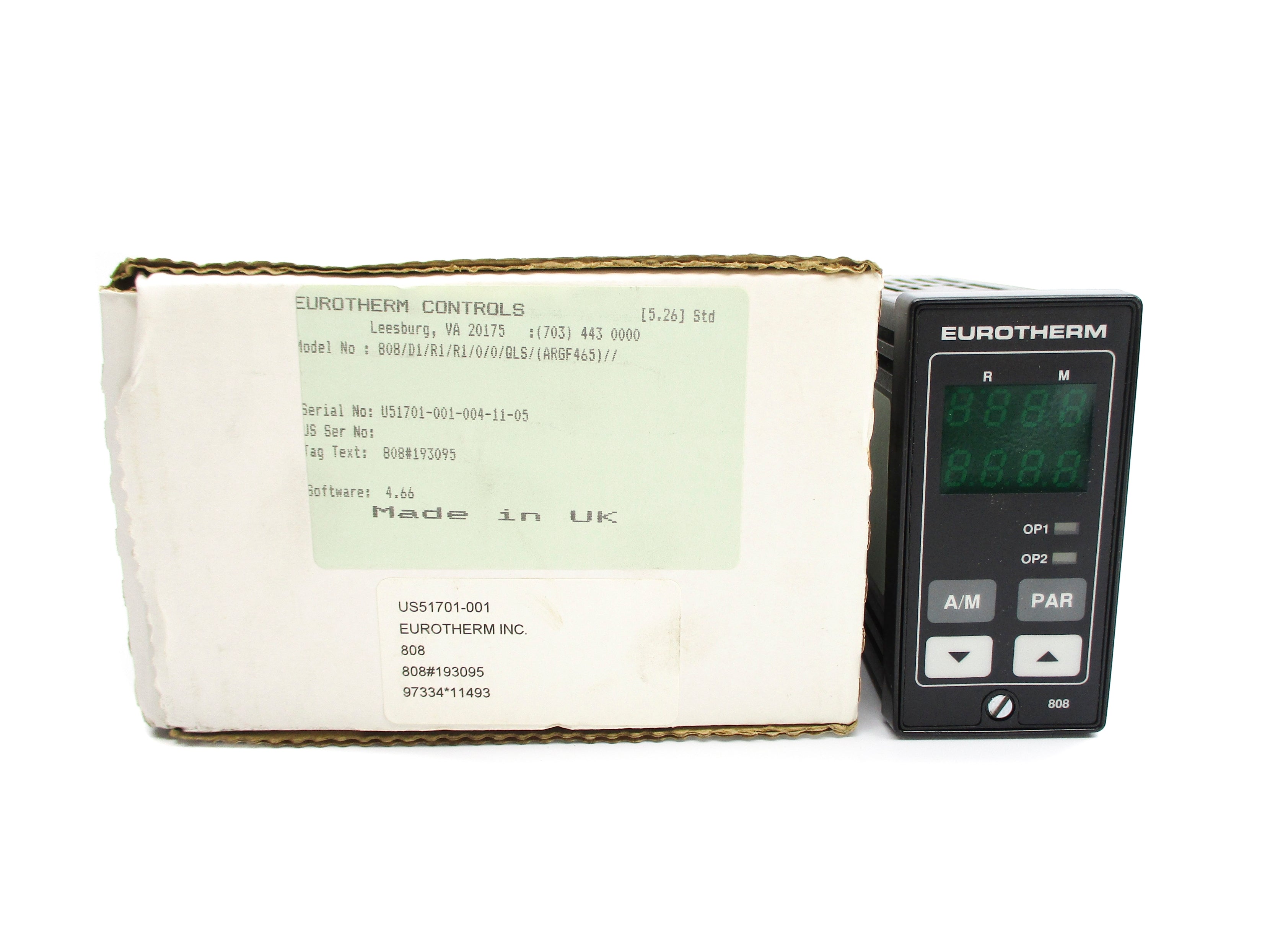 EUROTHERM CONTROLS 808/D1/R1/R1/0/0/QLS/(ARGF465)// NSMP