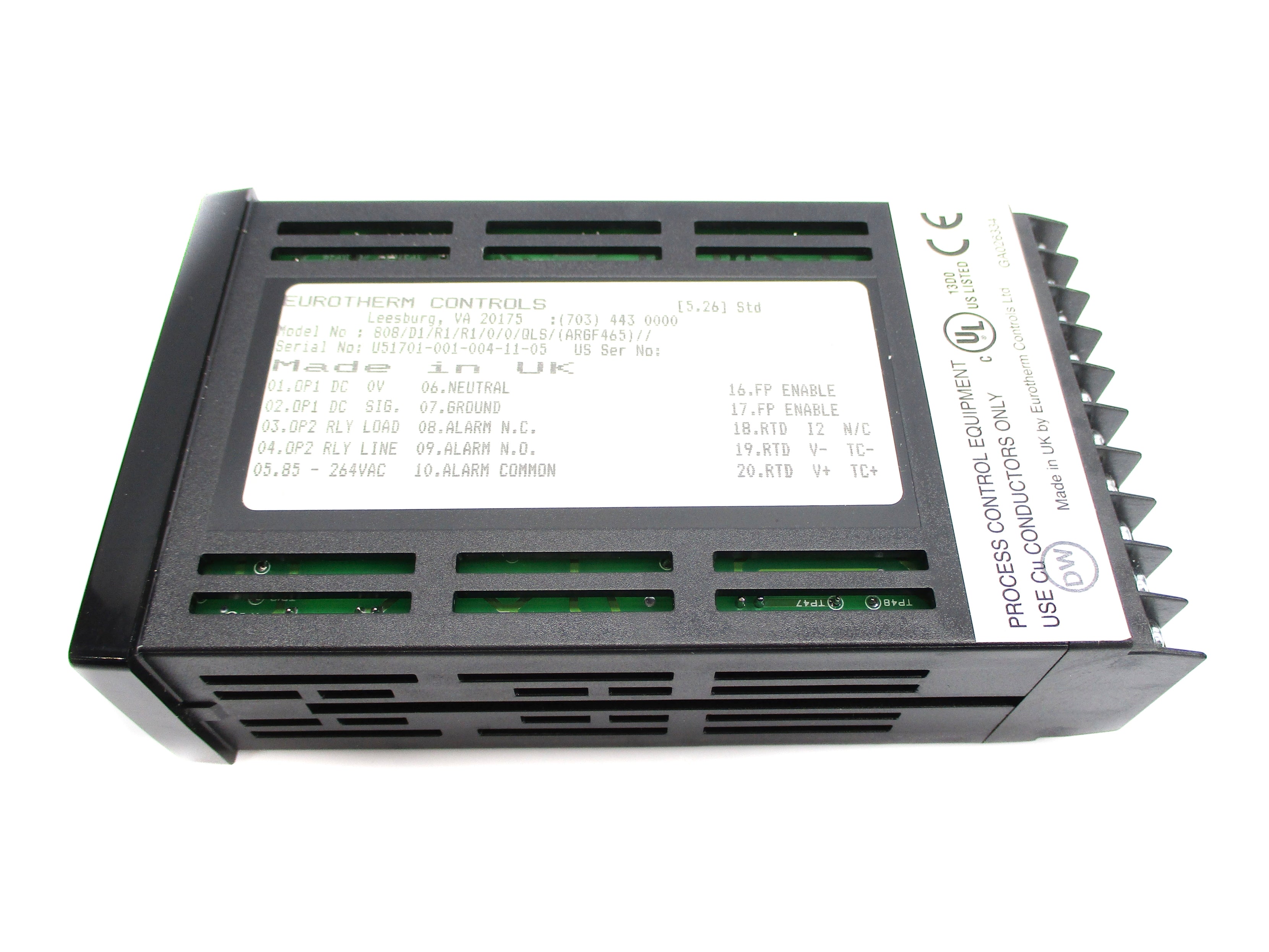 EUROTHERM CONTROLS 808/D1/R1/R1/0/0/QLS/(ARGF465)// NSMP