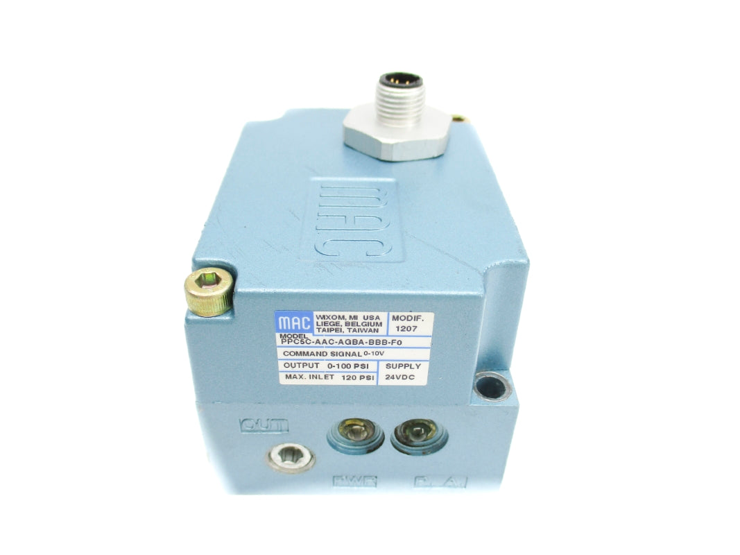 MAC PPC5C-AAC-AGBA-BBB-F0 120PSI 24VDC UNMP