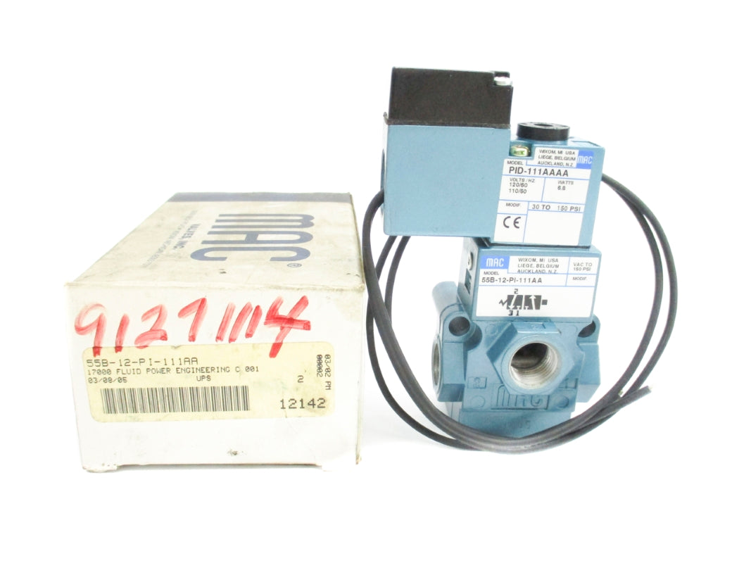 MAC 55B-12-PI-111AA 110/120V 30-150PSI NSMP
