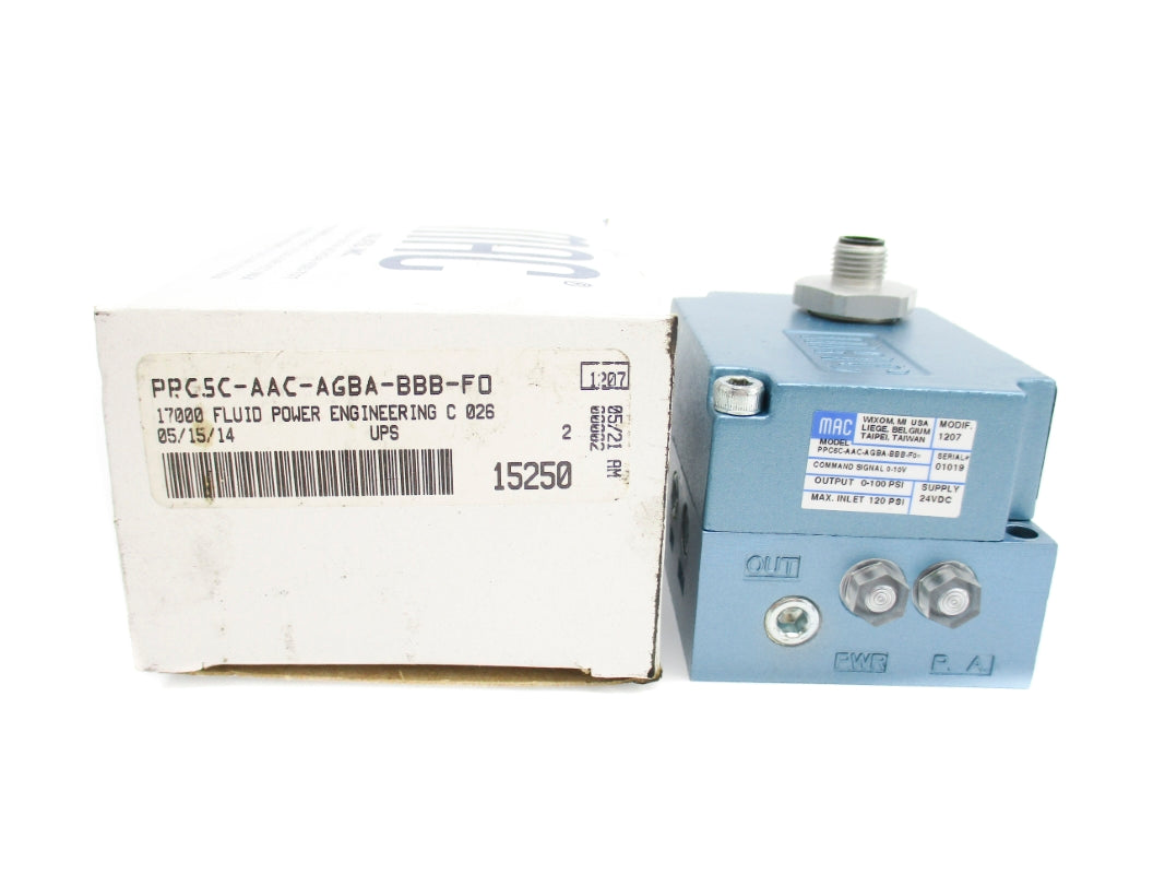 MAC PPC5C-AAC-AGBA-BBB-F0 120PSI 24VDC NSMP