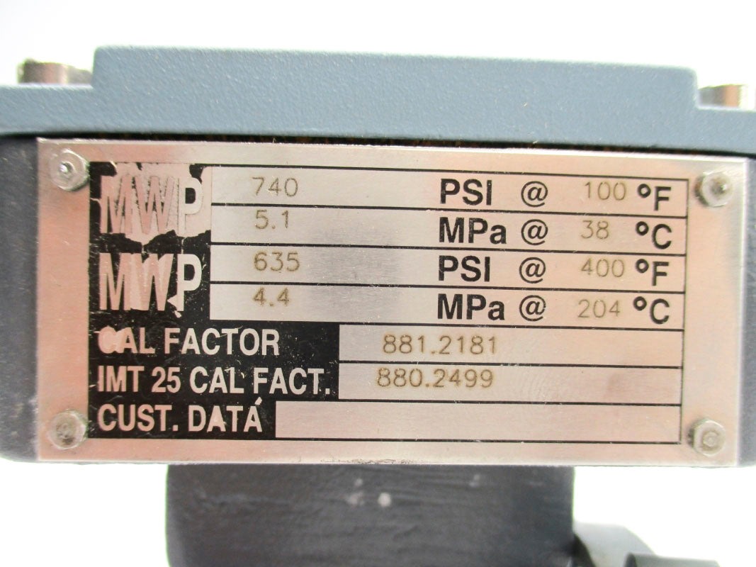 FOXBORO 801QA-WCR-PJGFNA-A 635/740PSI UNMP