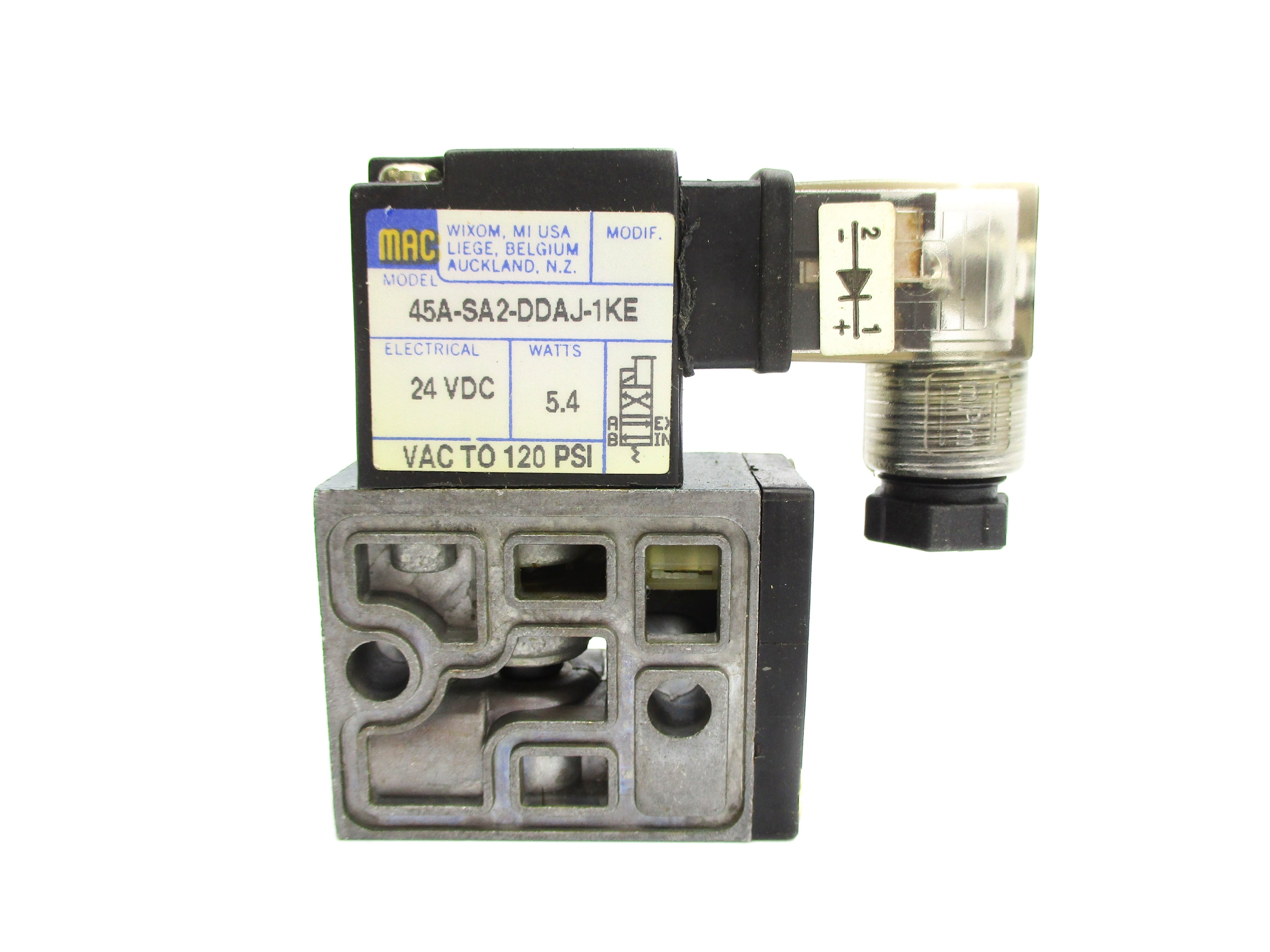 MAC 45A-SA2-DDAJ-1KE 24VDC 120PSI NSNP