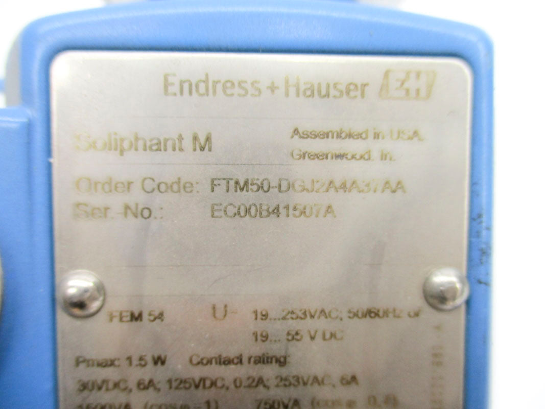 ENDRESS+HAUSER FTM50-DGJ2A4A37AA NSNP