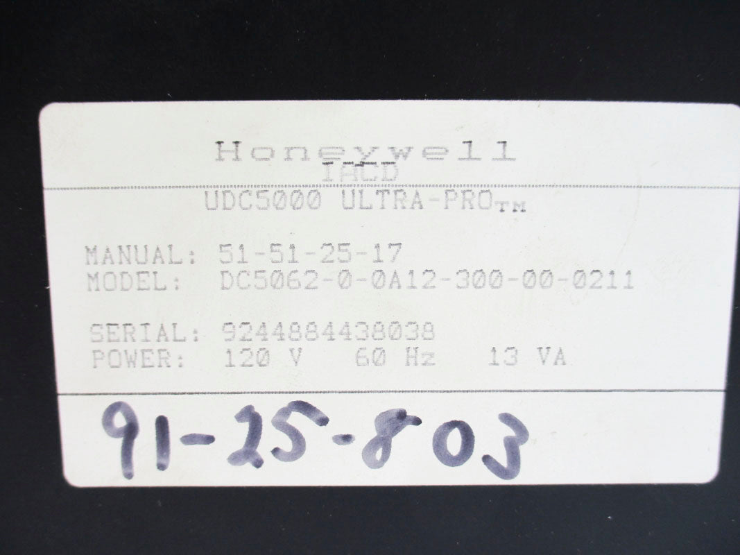 HONEYWELL DC5062-0-0A12-300-00-0211 UNMP