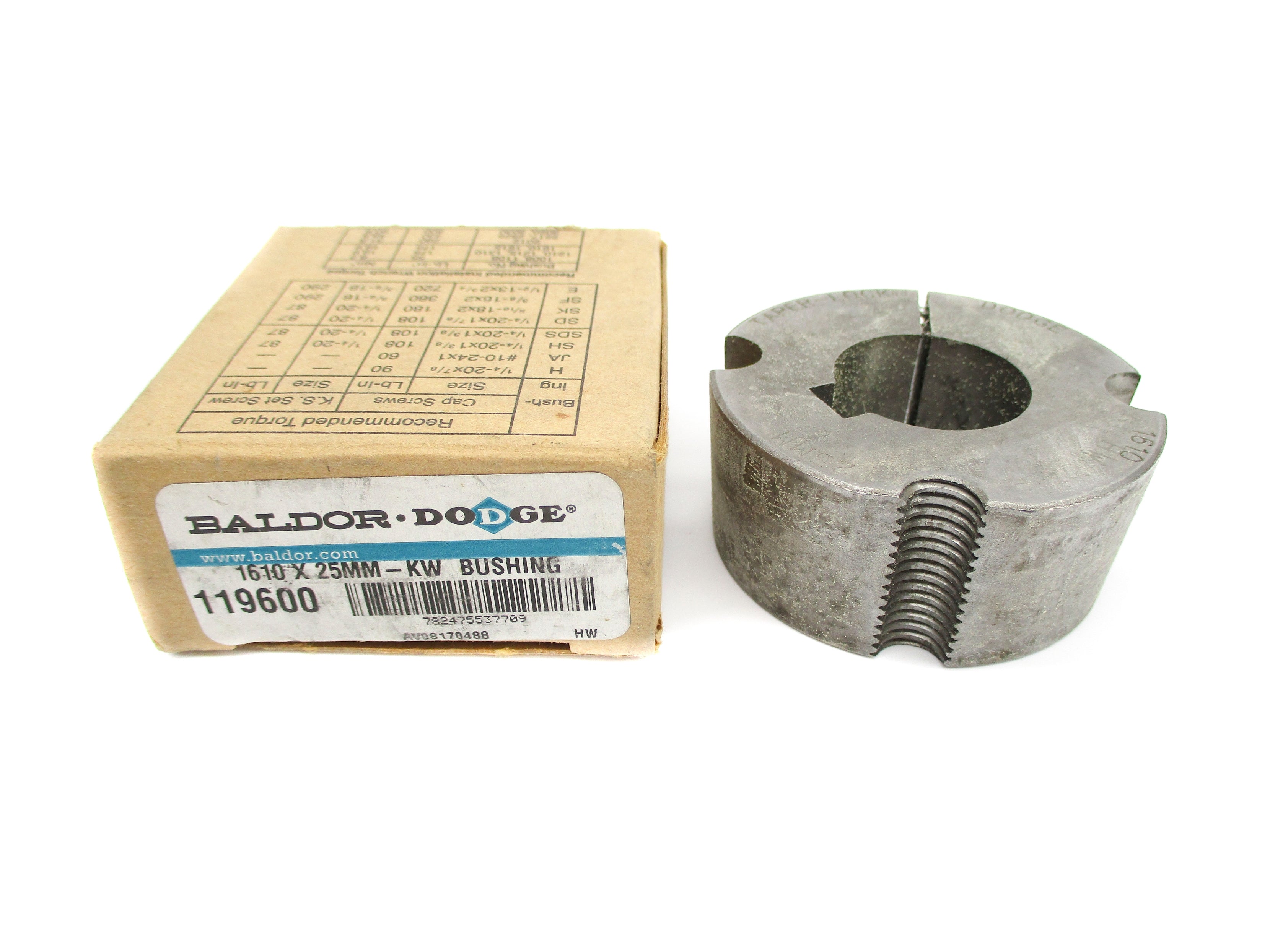BALDOR DODGE 119600 1610X25MM NSMP