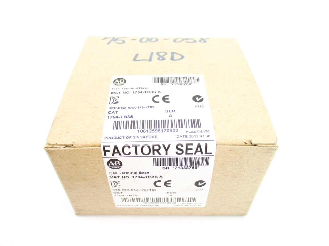 ALLEN BRADLEY 1794-TB3S SER. A DATE: 2012 NSFS