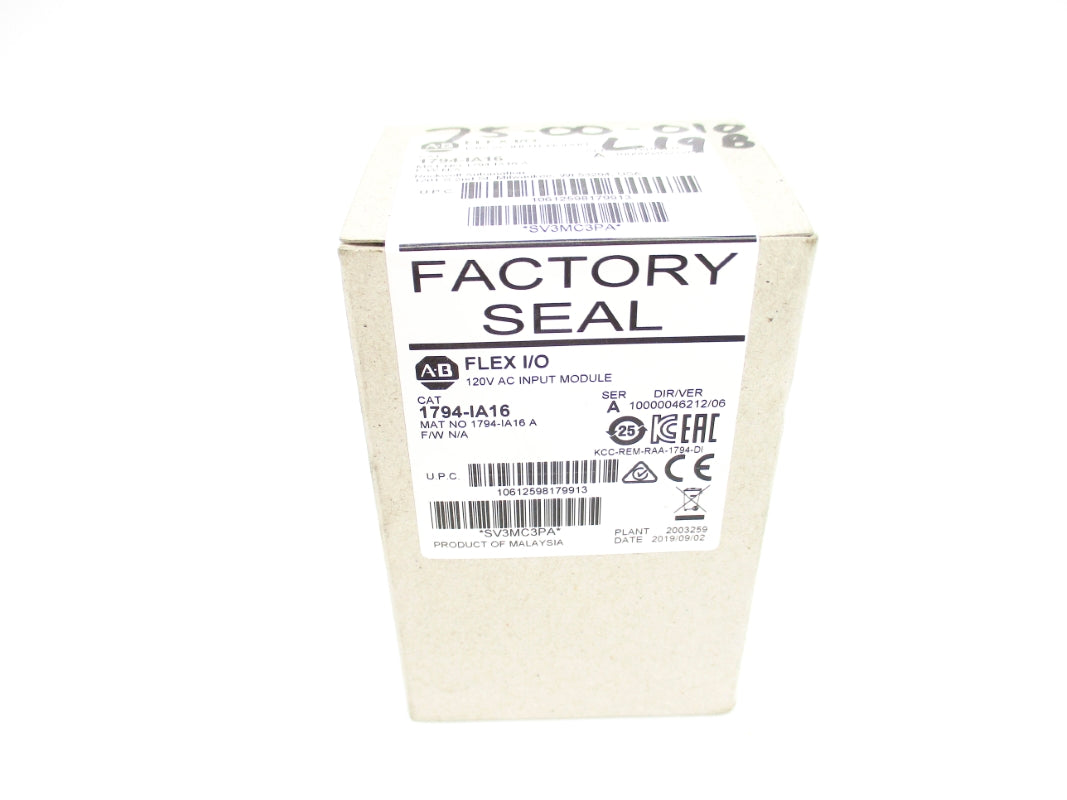 ALLEN BRADLEY 1794-IA16 SER. A DATE: 2019 NSFS