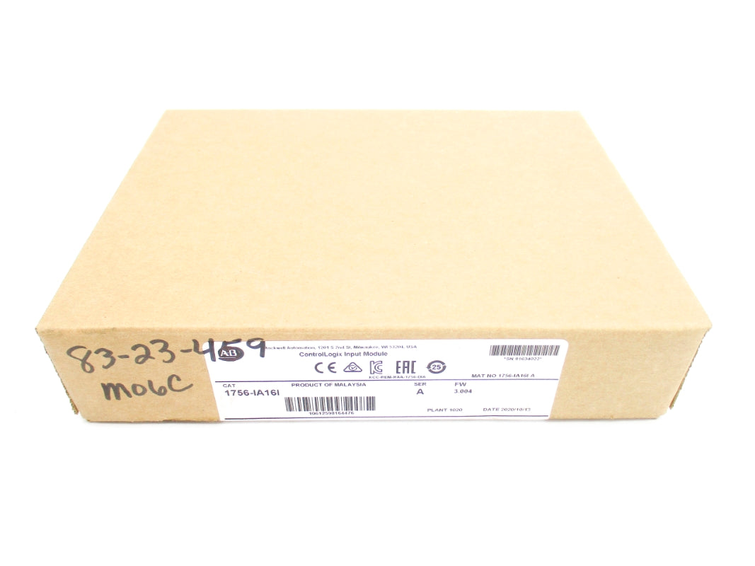 ALLEN BRADLEY 1756-IA16I SER. A F/W 3.004 DATE: 2020 NSFS