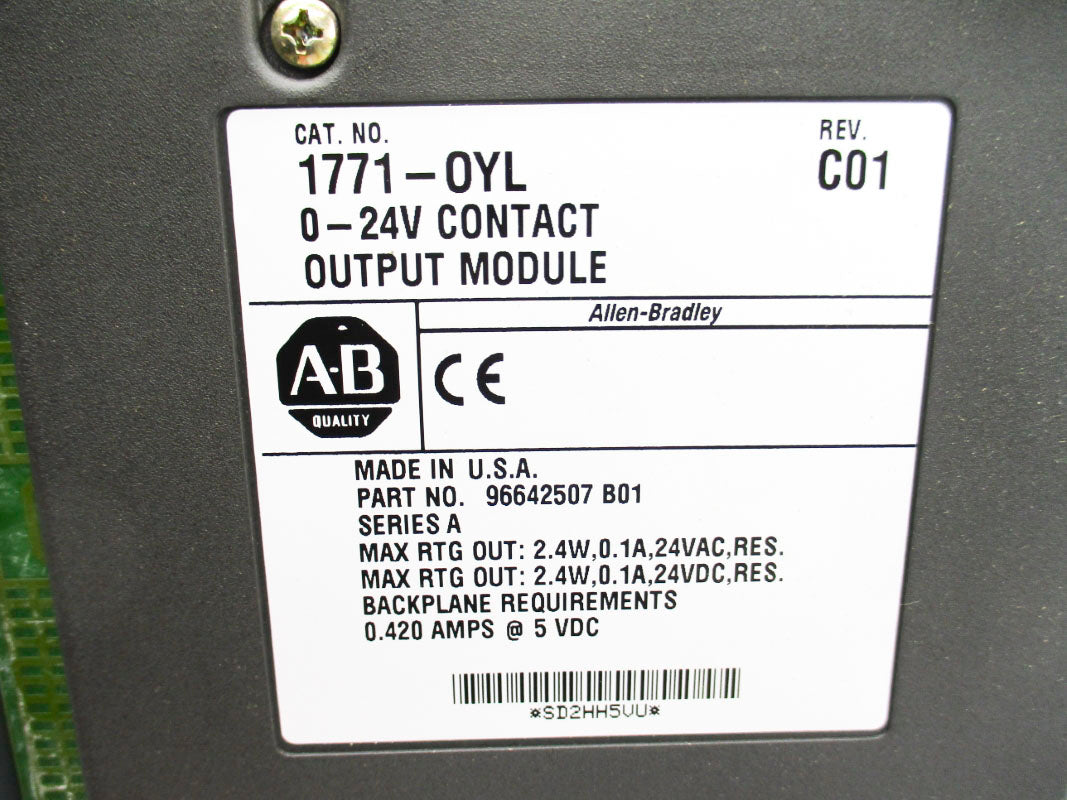 ALLEN BRADLEY 1771-OYL SER. A UNMP