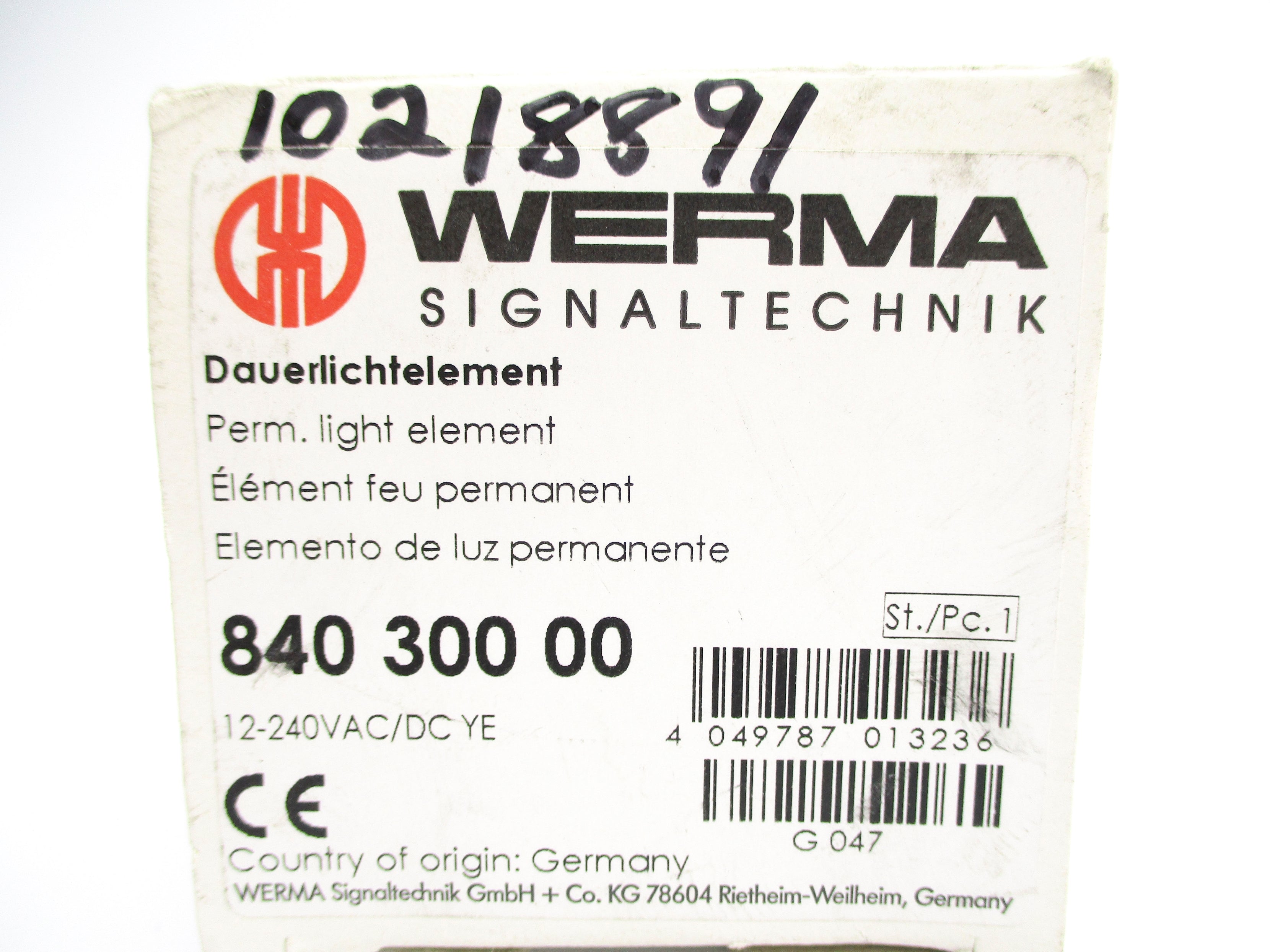 WERMA SIGNALTECHNIK 84030000 NSMP