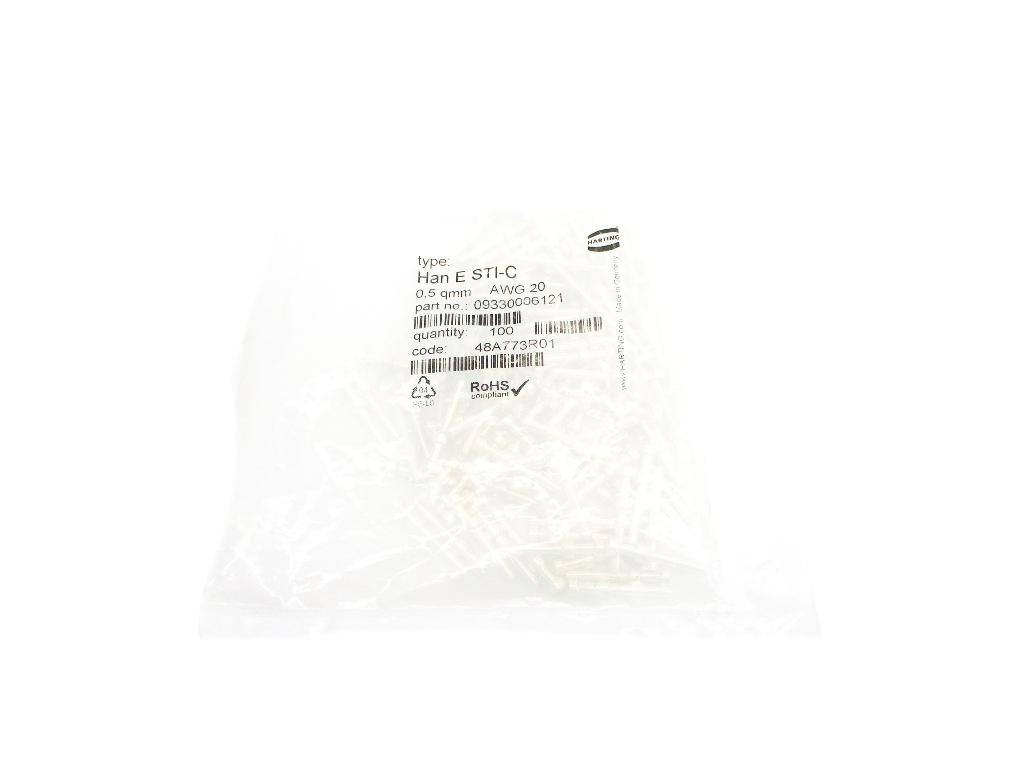 HARTING 09330006121 (PKG OF 100) NSMP