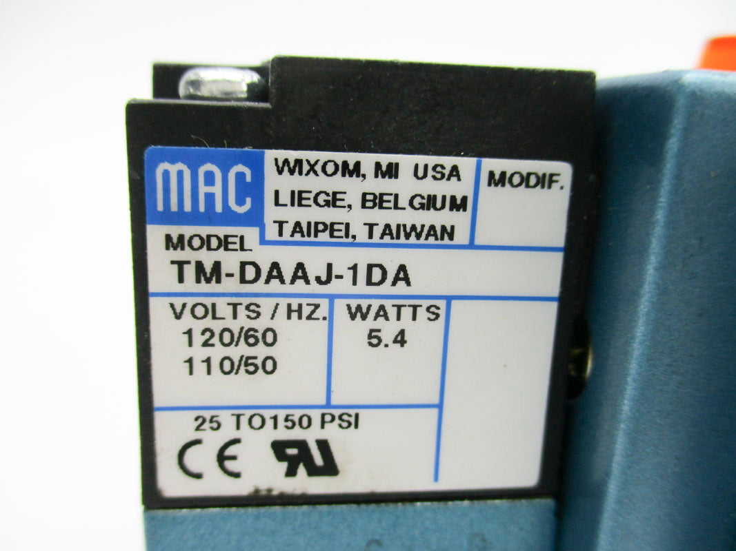 MAC 82A-FC-000-TM-DAAP-1DA 150PSI 110/120V NSNP