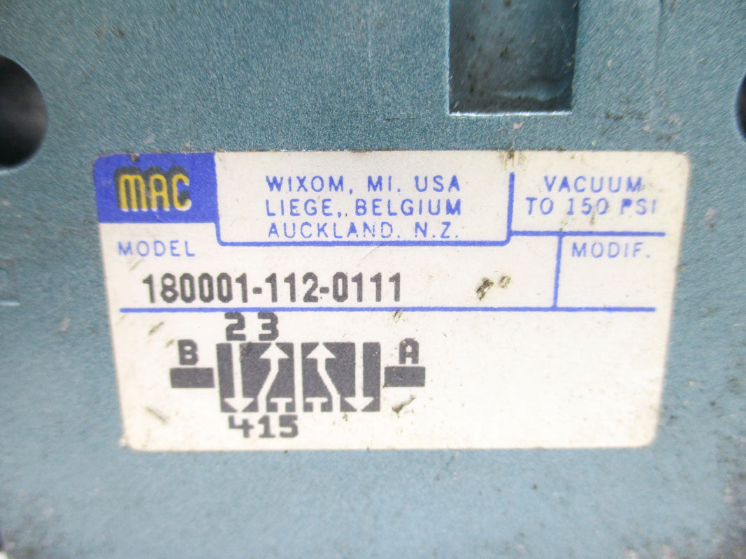 MAC 180001-112-0111 150PSI UNMP