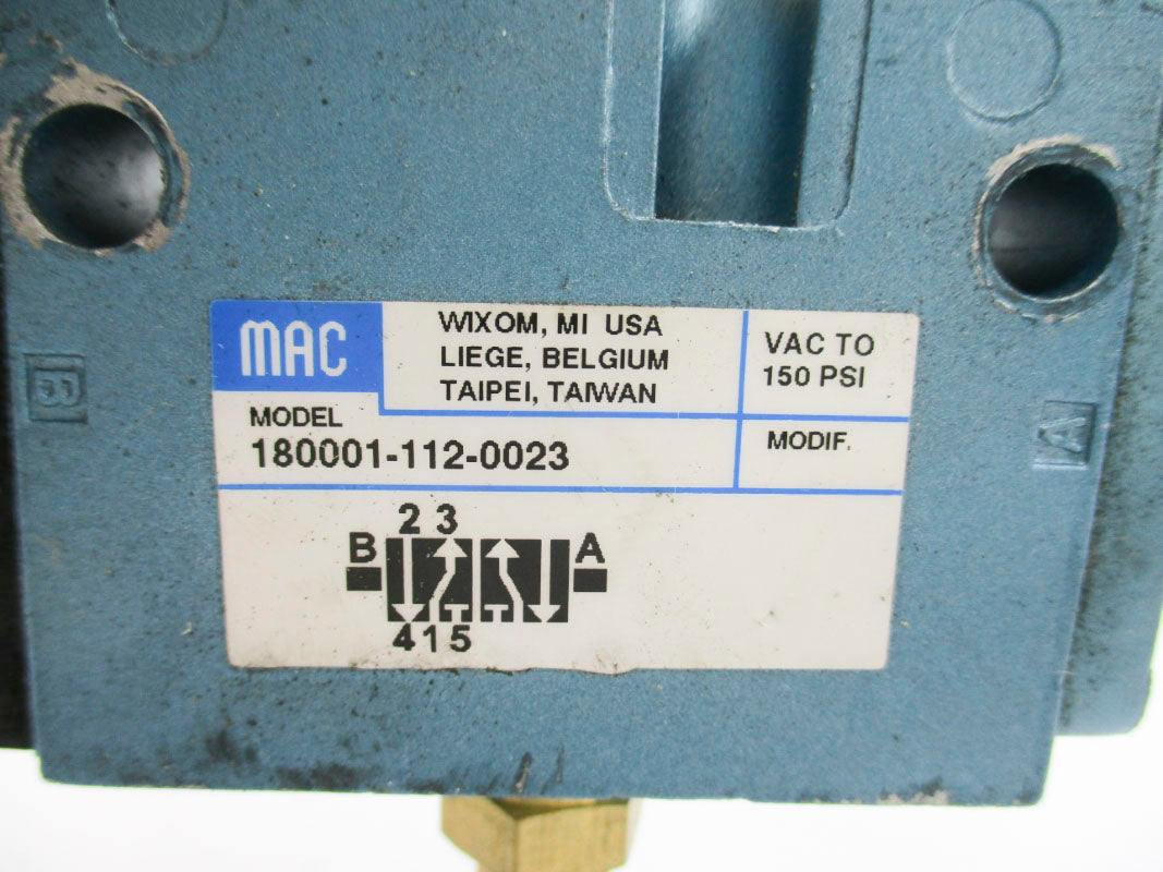 MAC 180001-112-0023 150PSI UNMP