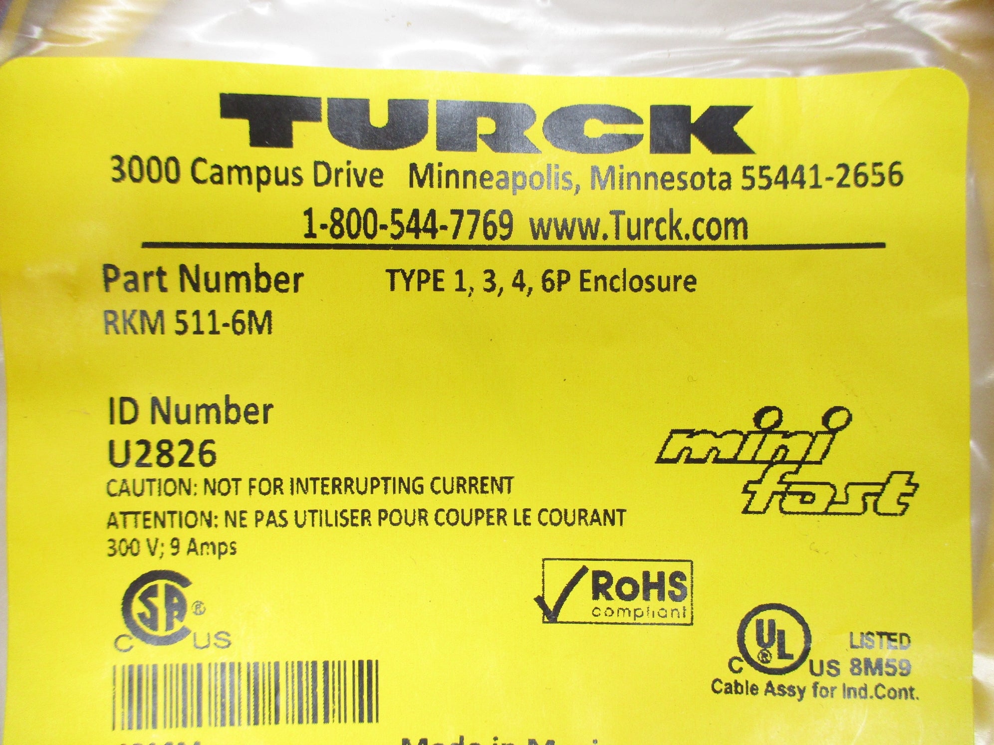 TURCK RKM511-6M NSMP