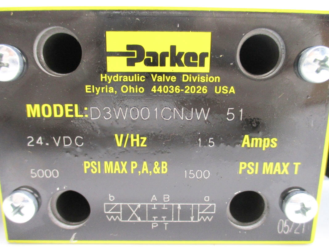 PARKER D3W001CNJW51 24VDC 1500/5000PSI NSNP