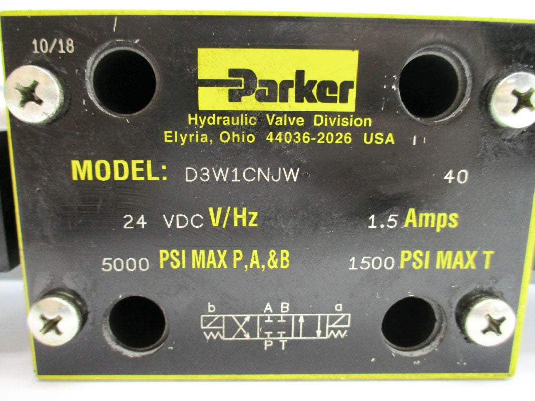 PARKER D3W1CNJW40 24VDC 1500/5000PSI UNMP