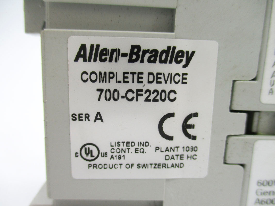 ALLEN BRADLEY 700-CF220C SER. A 550/600V NSNP