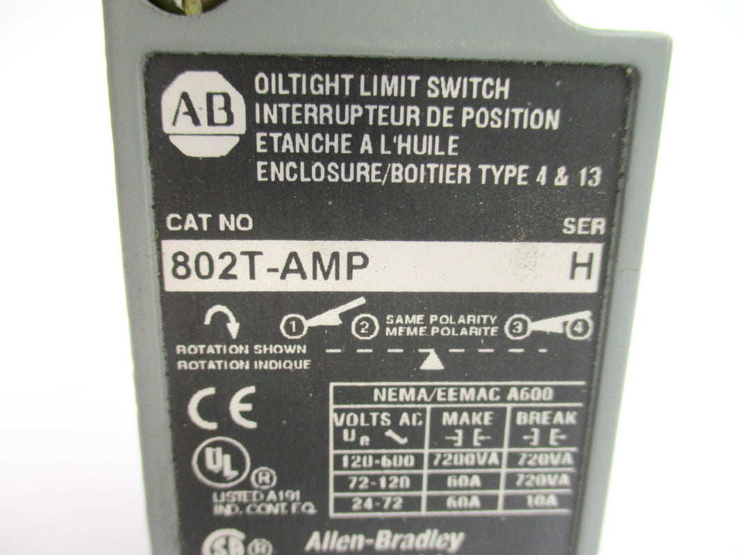 ALLEN BRADLEY 802T-AMP SER. H UNMP