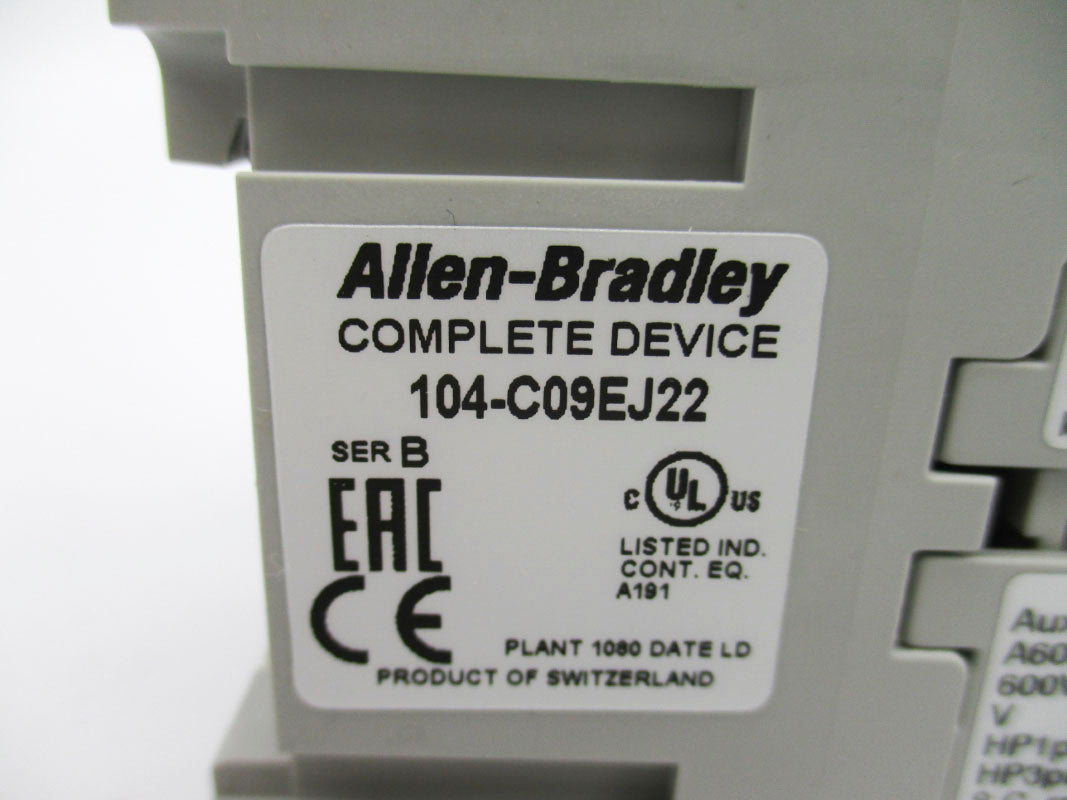 ALLEN BRADLEY 104-C09EJ22 SER. B 24VDC NSNP