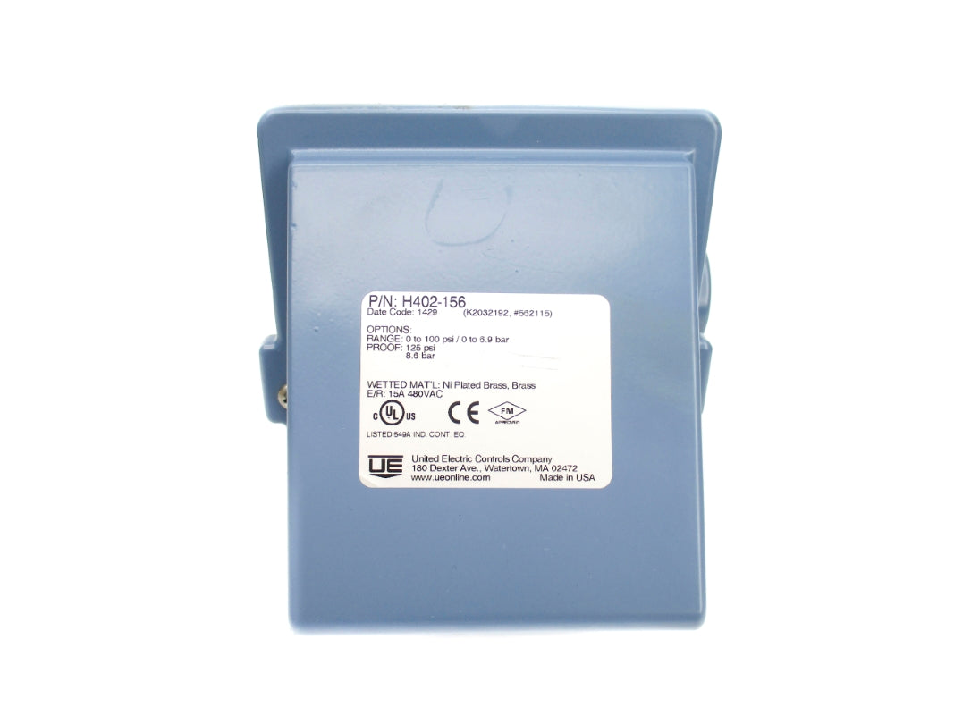 UNITED ELECTRIC CONTROLS H402-156 0-100PSI 480VAC 15A NSNP