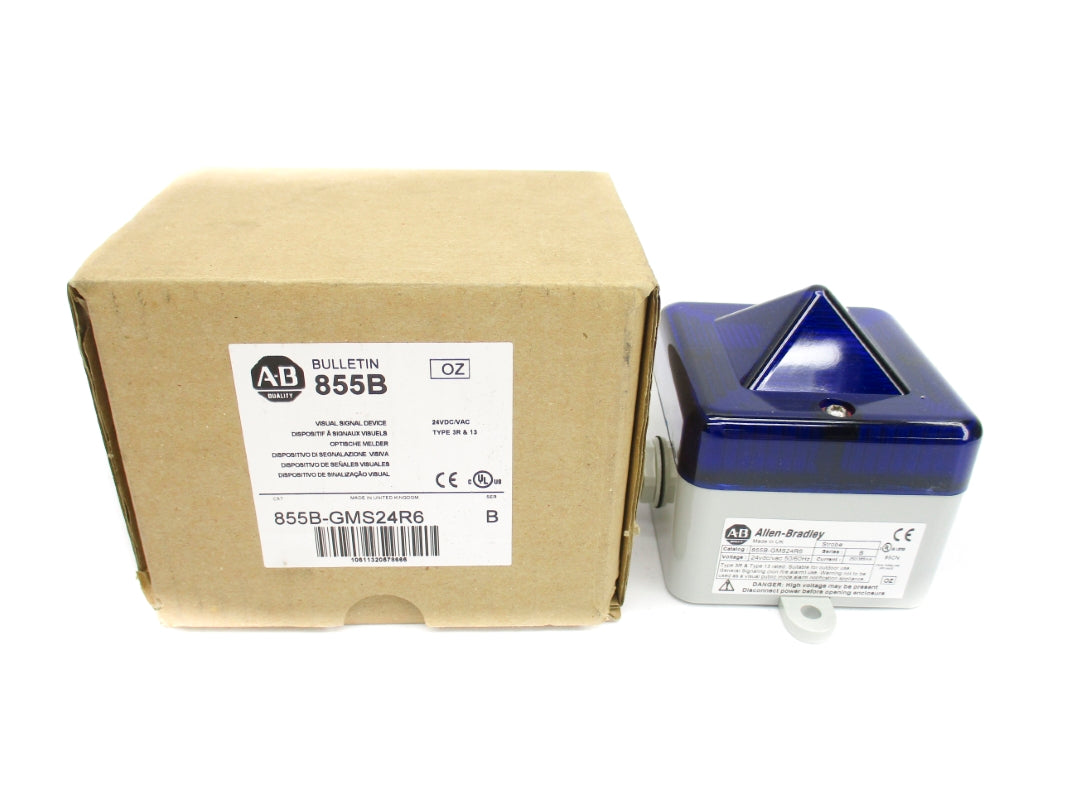 ALLEN BRADLEY 855B-GMS24R6 SER. B 24VDC/AC (BR/WH) NSMP