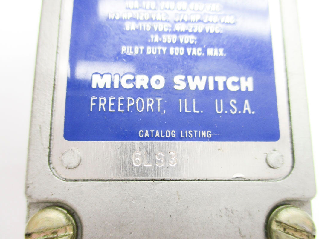 MICRO SWITCH 6LS3 600VAC 10A (GREY) UNMP