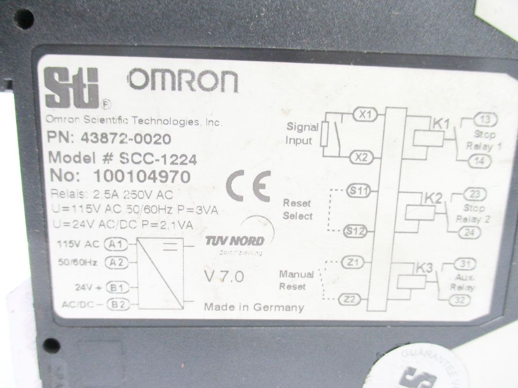 STI 43872-0020 SCC-1224 24VAC/DC 2.5A UNMP