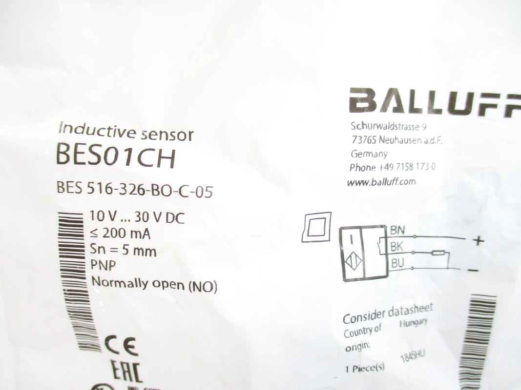 BALLUFF BES01CH BES516-326-BO-C-05 10-30VDC NSMP