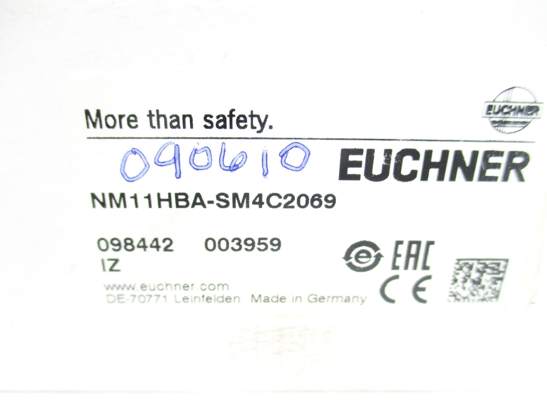 EUCHNER NM11HBA-SM4C2069 098442 1.5A 24-230V NSMP