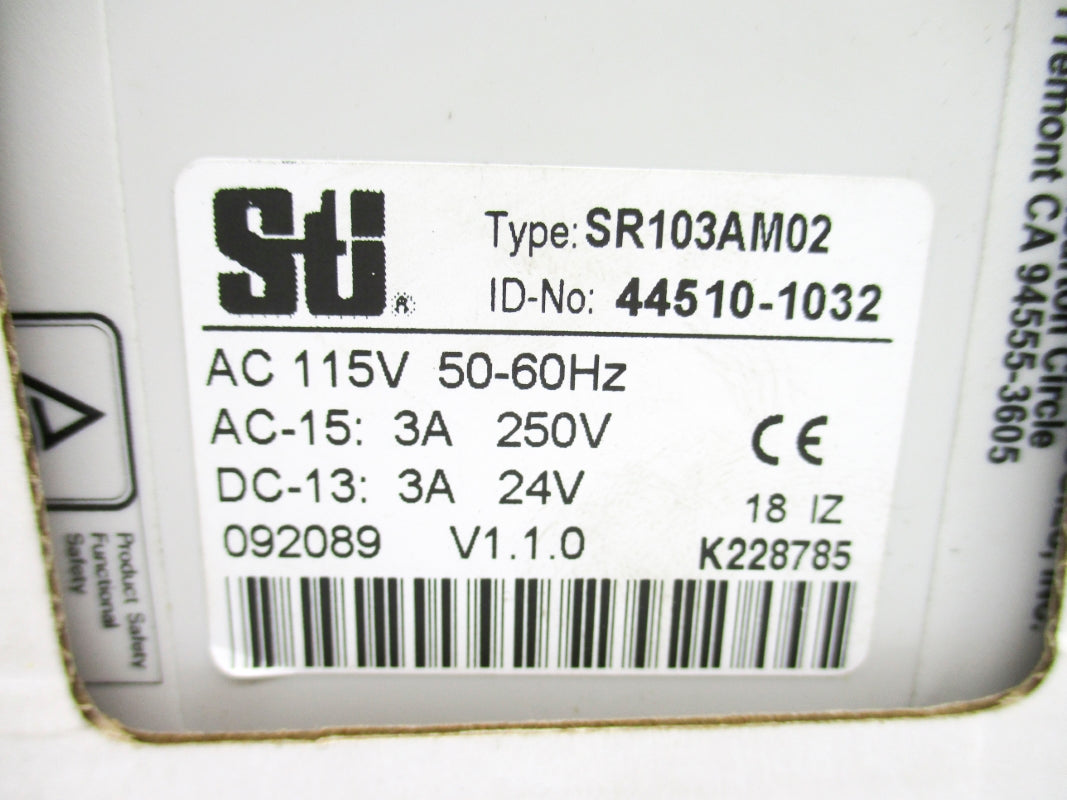 STI SR103AM02 44510-1032 V1.1.0 115VAC 3A NSMP