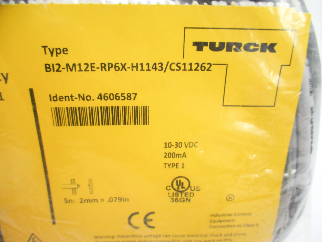 TURCK BI2-M12E-RP6X-H1143/CS11262 4606587 10-30VDC NSMP