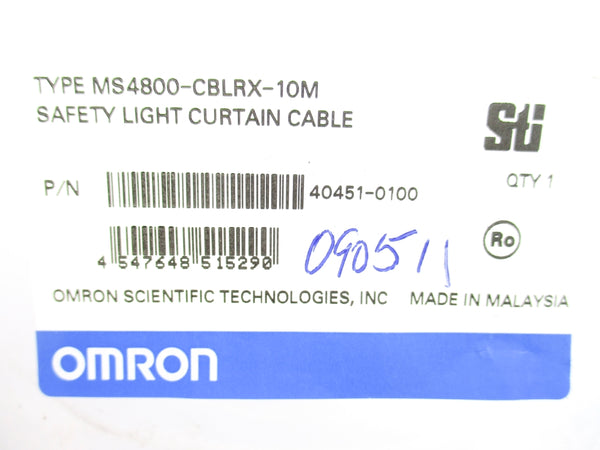 OMRON MS4800-CBLRX-10M 40451-0100 300V NSMP
