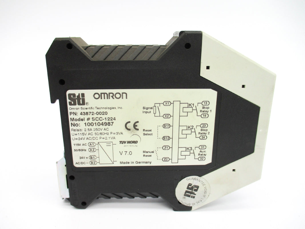 OMRON SCC-1224 43872-0020 2.5A 250VAC NSMP